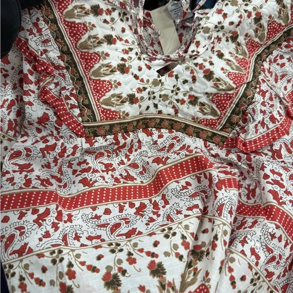 CALYPSO St. Barth top red floral tunic - Picture 5 of 5